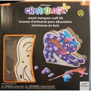 Creatology Halloween Wood marquee Craft Kit Ages 6+ Magic Cat